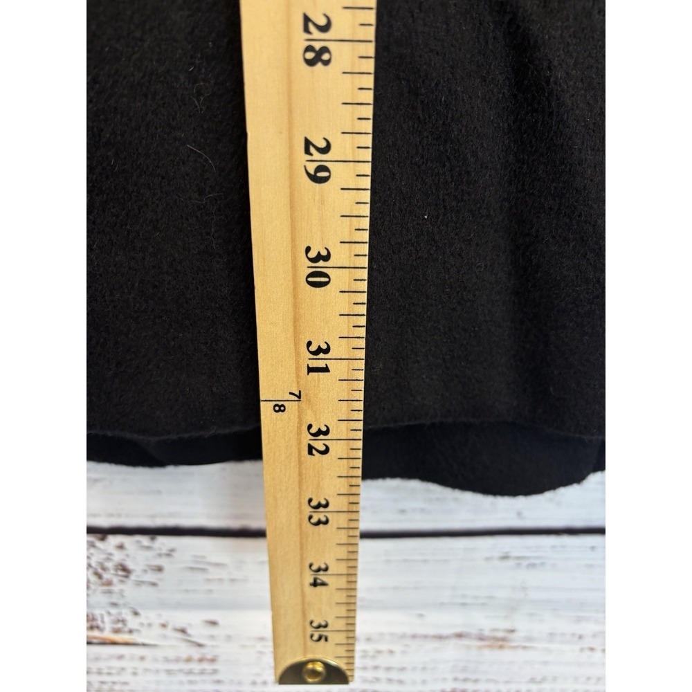 Vintage Pea Coat Forecaster of Boston Size L Black Wool Blend Double Breasted - Picture 6 of 14